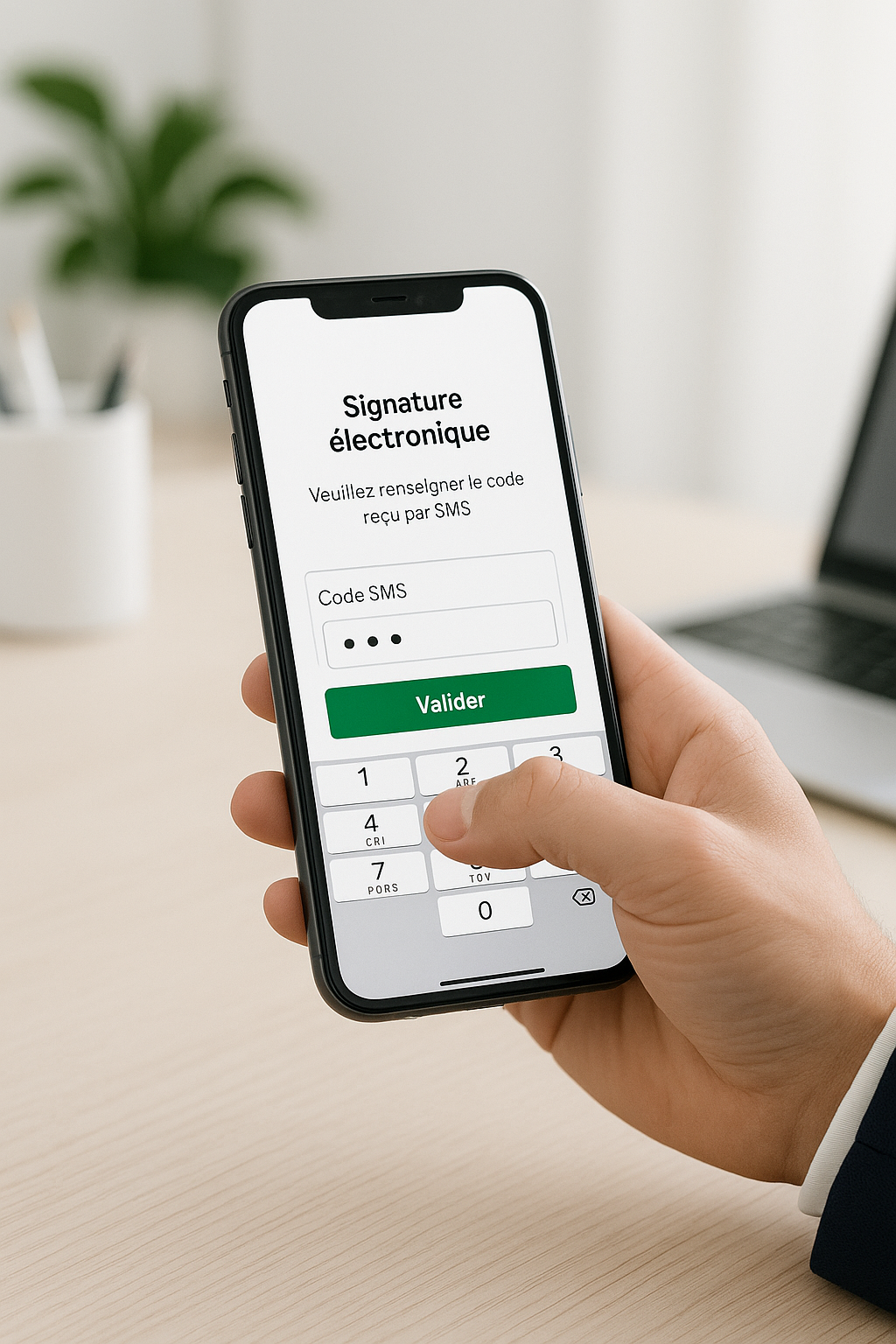 Validation de document via code SMS sur logiciel de signature électronique pour CGP, CIF et IAS